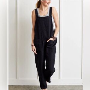 Not Monday Willa Linen Jumper w cross back